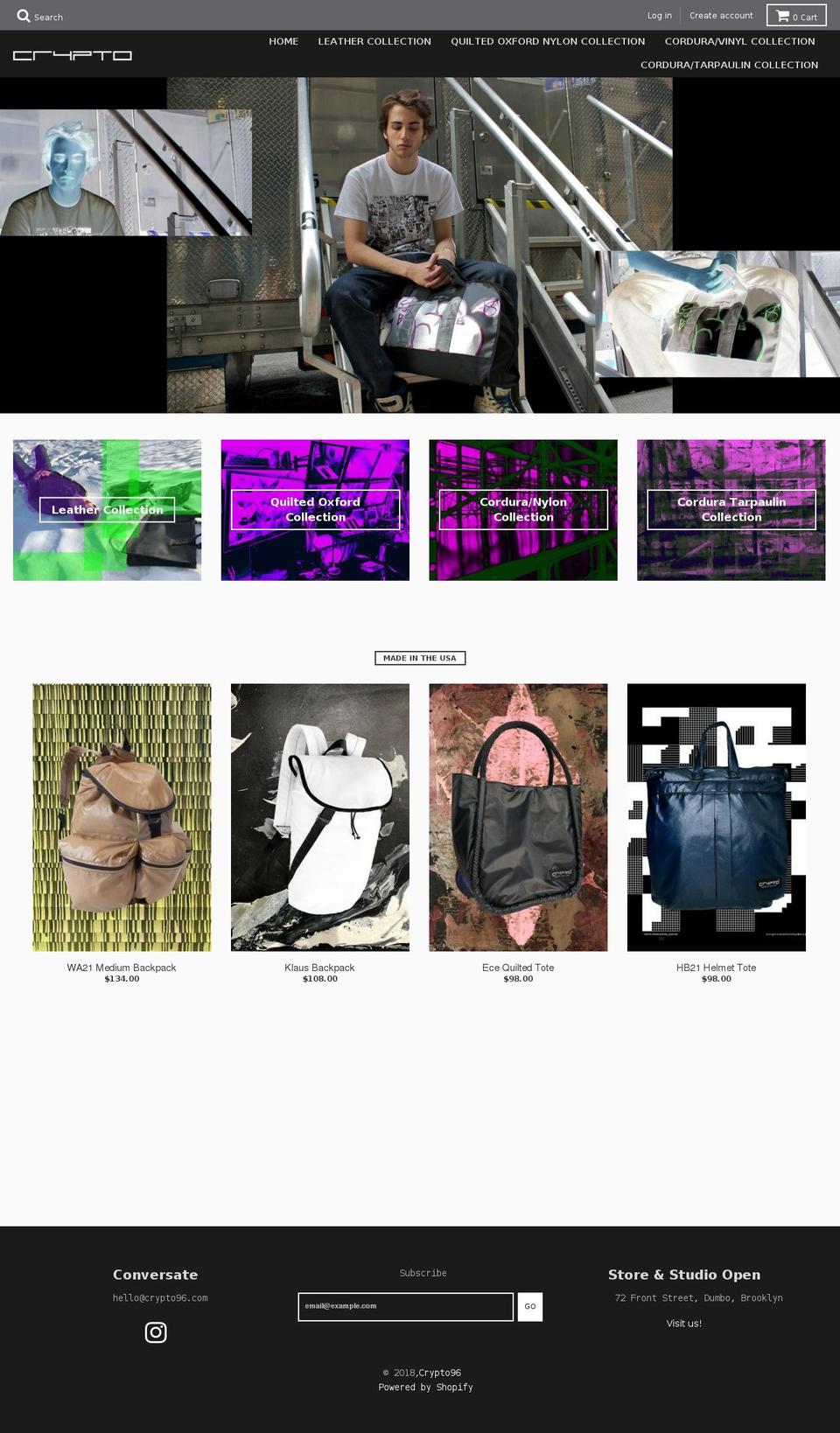 crypto96.com shopify website screenshot