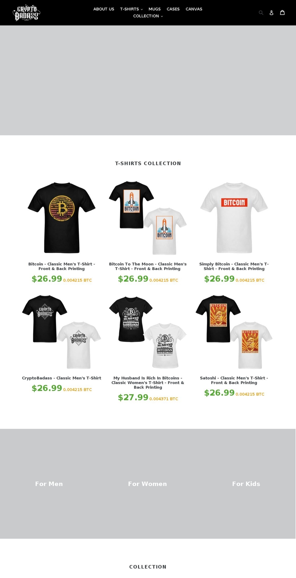 archive Shopify theme site example cryptobadass.com