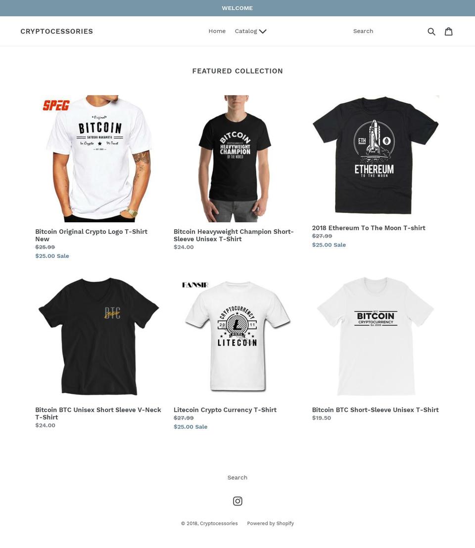 cryptocessories.com — Shopify storefront screenshot