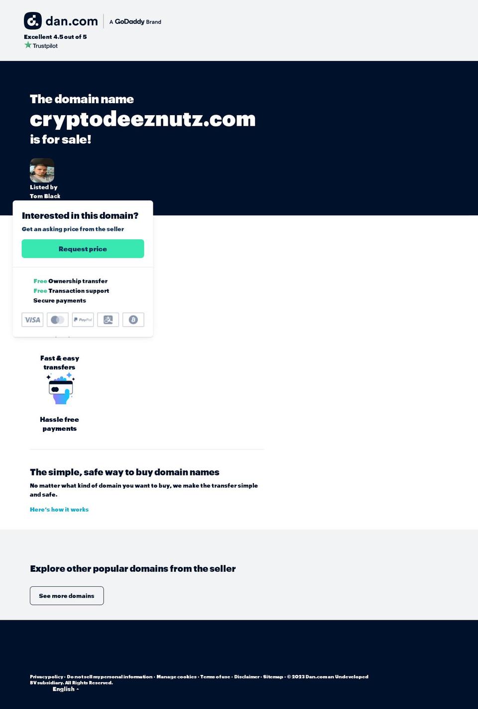 cryptodeeznutz.com — Shopify storefront screenshot