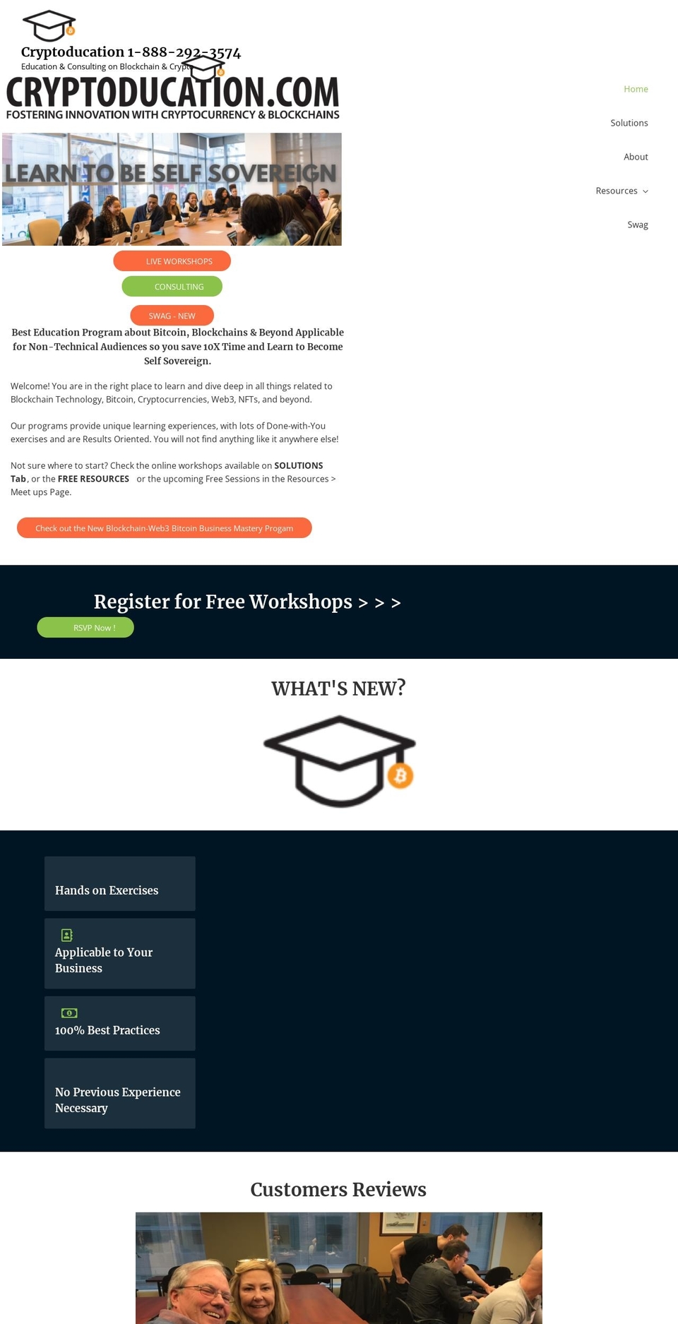 cryptoducation.com — Shopify storefront screenshot