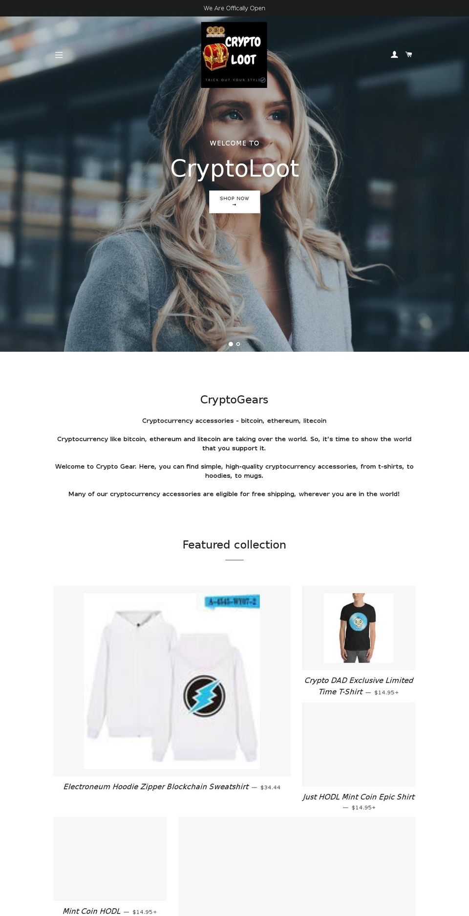 cryptogears2018.myshopify.com shopify website screenshot