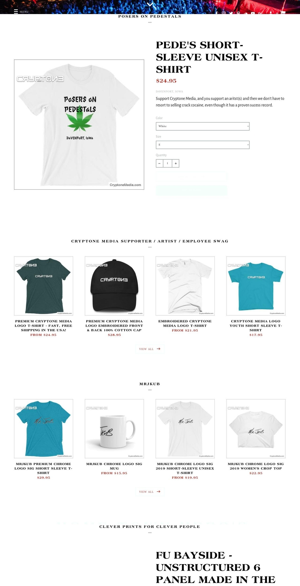 cryptonemedia.com — Shopify storefront screenshot
