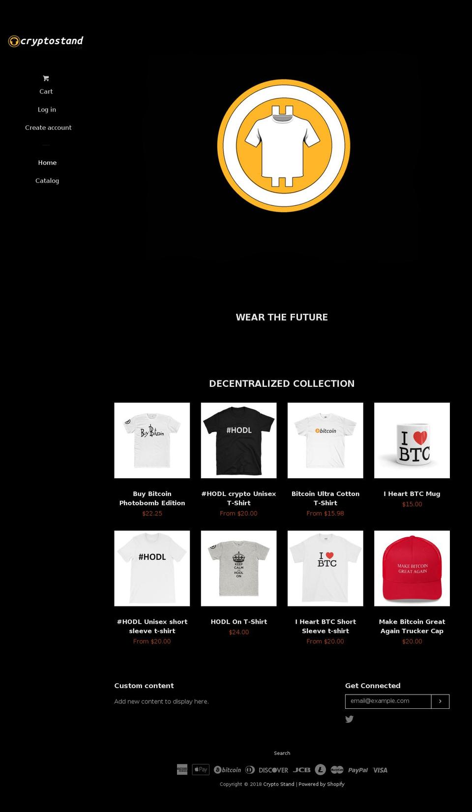 cryptostand.com — Shopify storefront screenshot