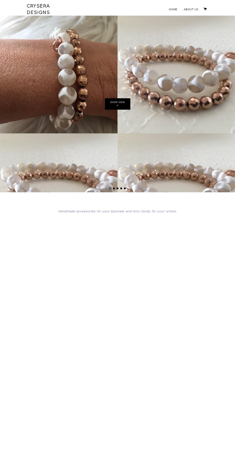 cryseradesigns.com — Shopify storefront screenshot