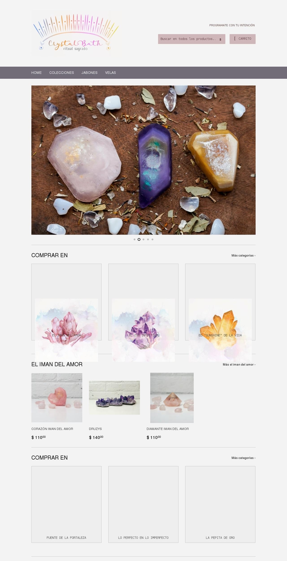 crystalbathsoaps.com shopify website screenshot