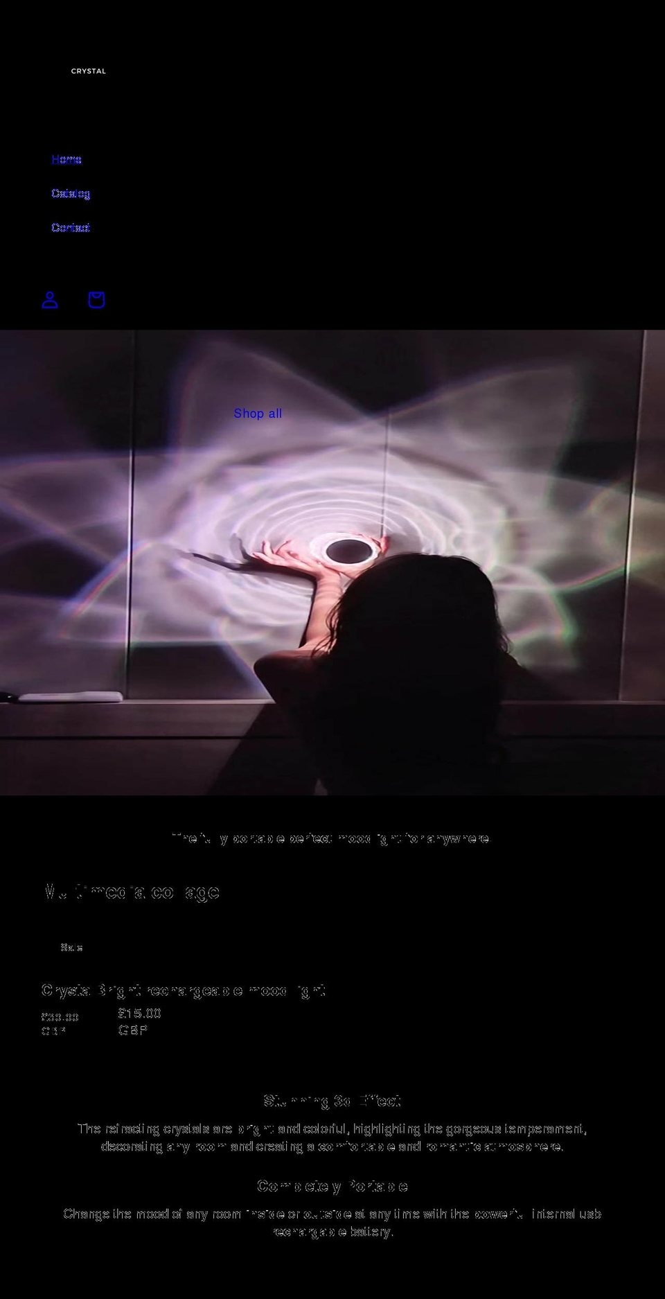 crystalbrights.com shopify website screenshot