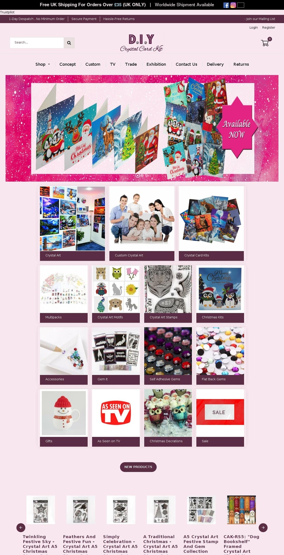 AnkitR changes Shopify theme site example crystalcardkits.com