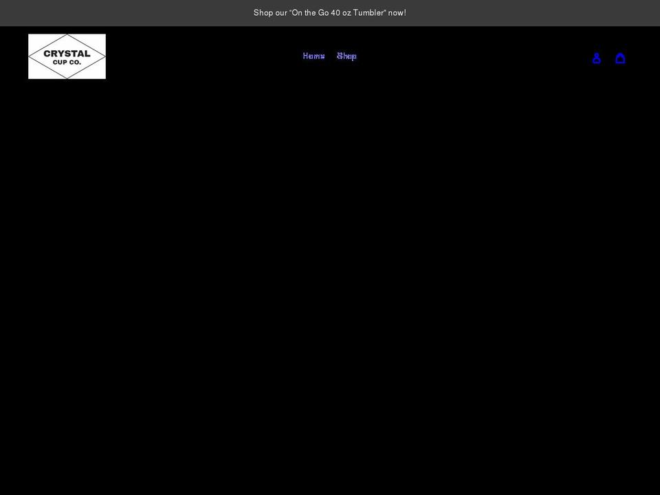 crystalcupco.com shopify website screenshot