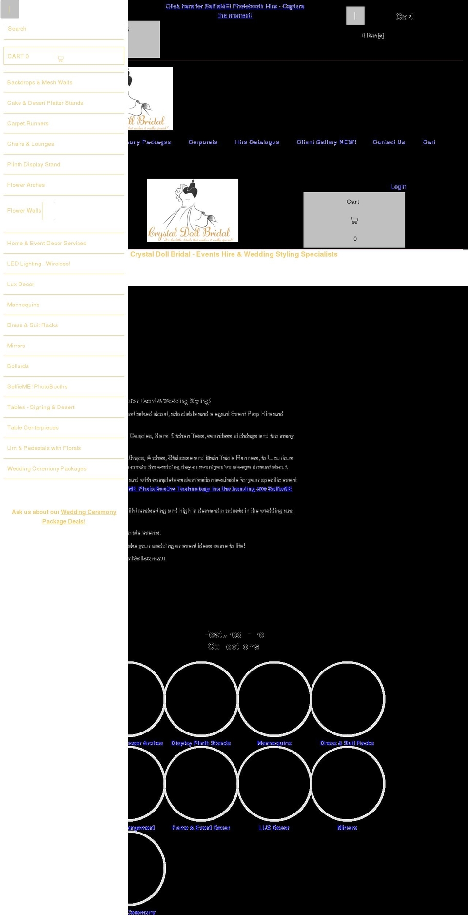 crystaldoll.com.au shopify website screenshot
