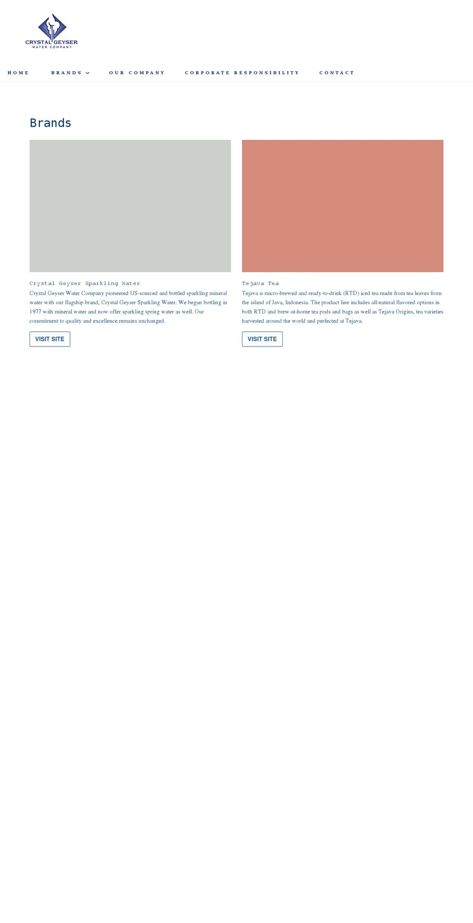 crystalgeyserwatercompany.com shopify website screenshot