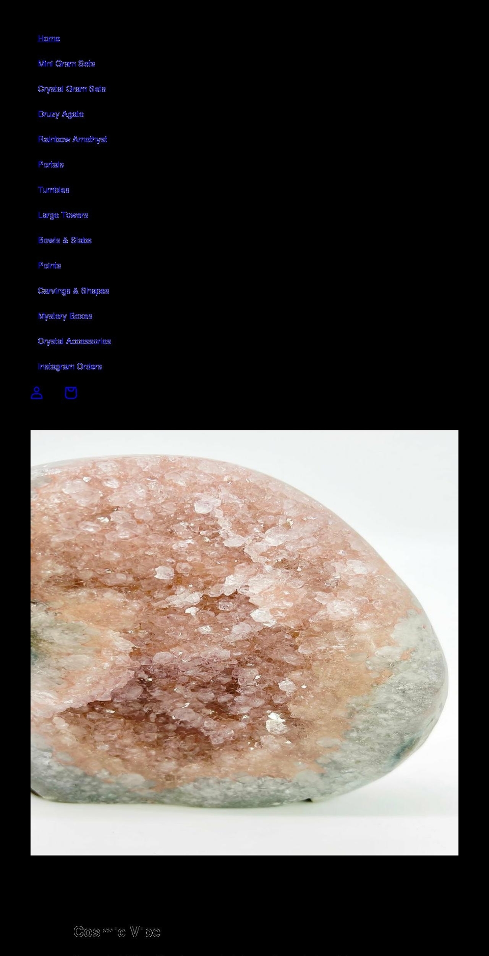 crystalgrams.com shopify website screenshot