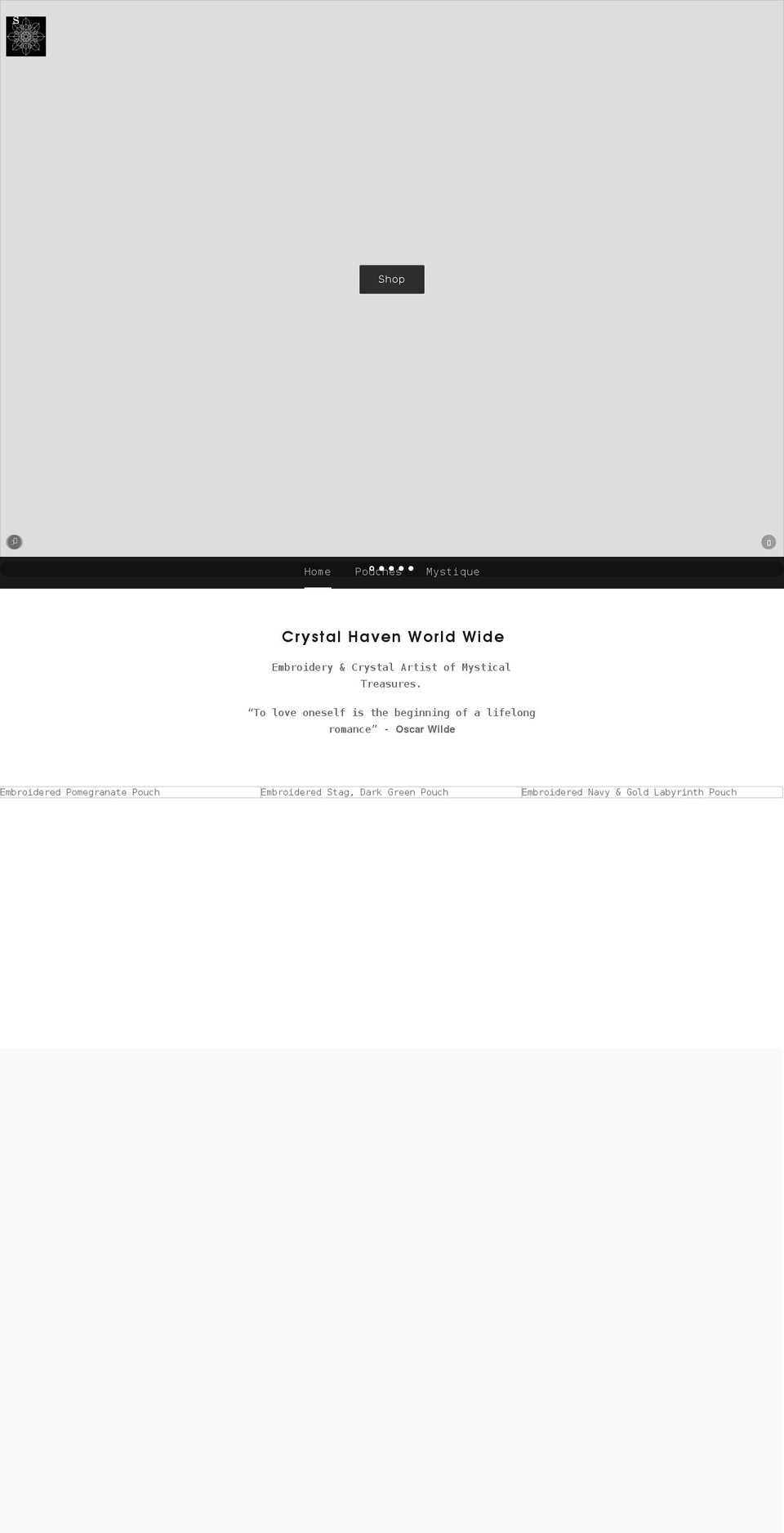 crystalhaven.co.uk shopify website screenshot