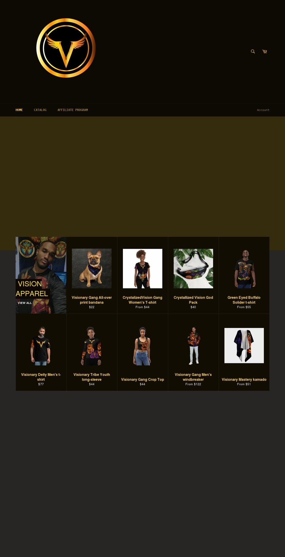 crystalizedvision.com shopify website screenshot