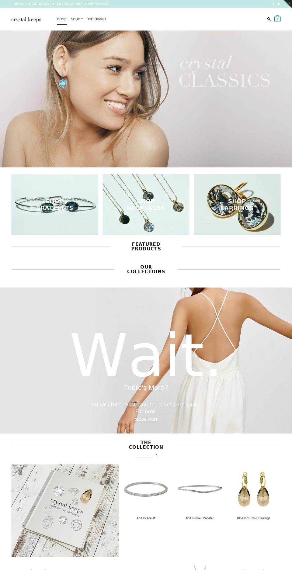 crystalkeeps.com shopify website screenshot