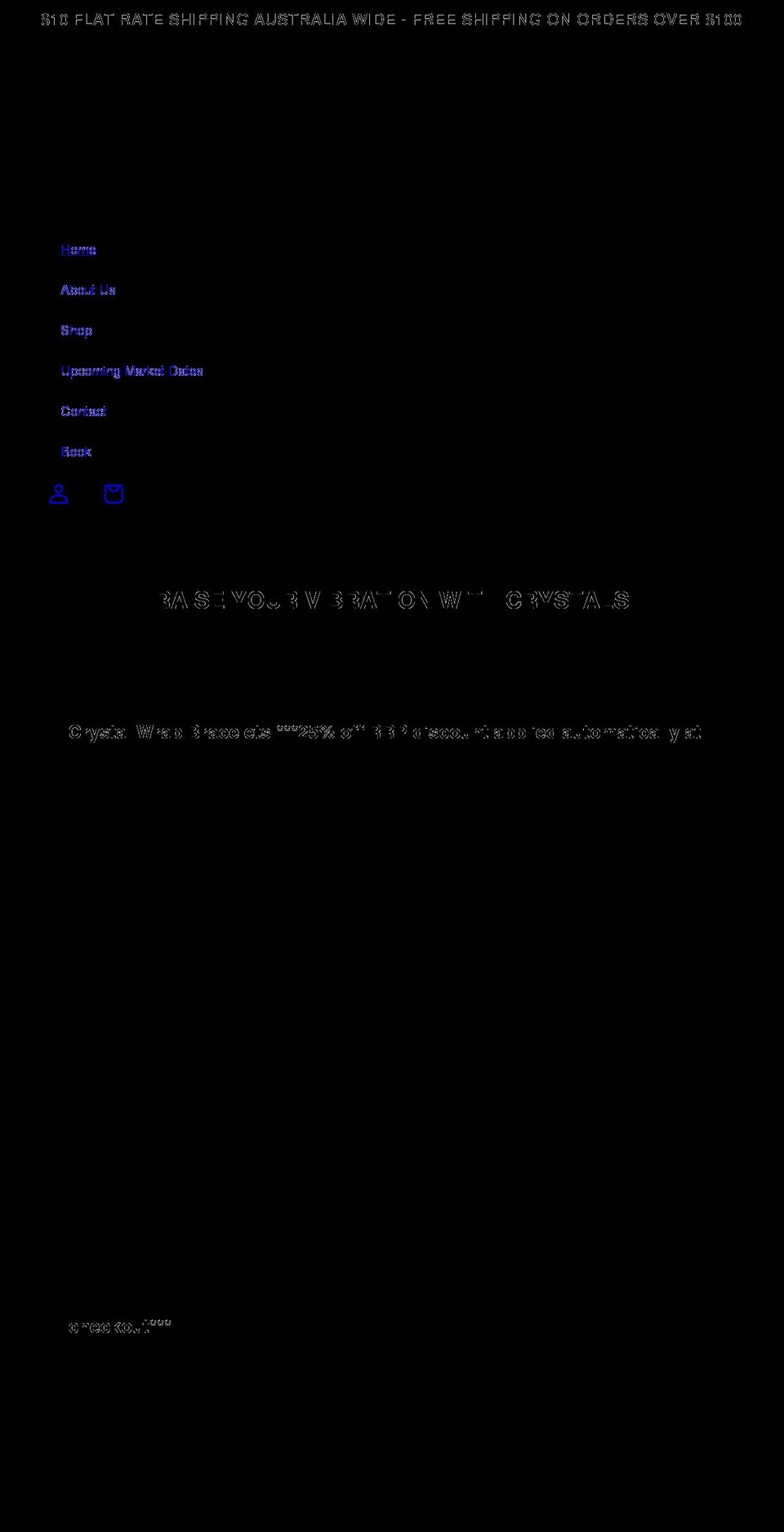 crystallore.com shopify website screenshot