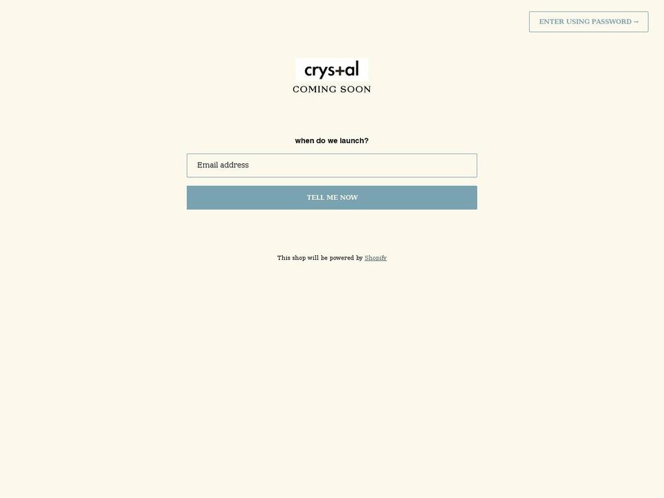 crystalplus.shop shopify website screenshot