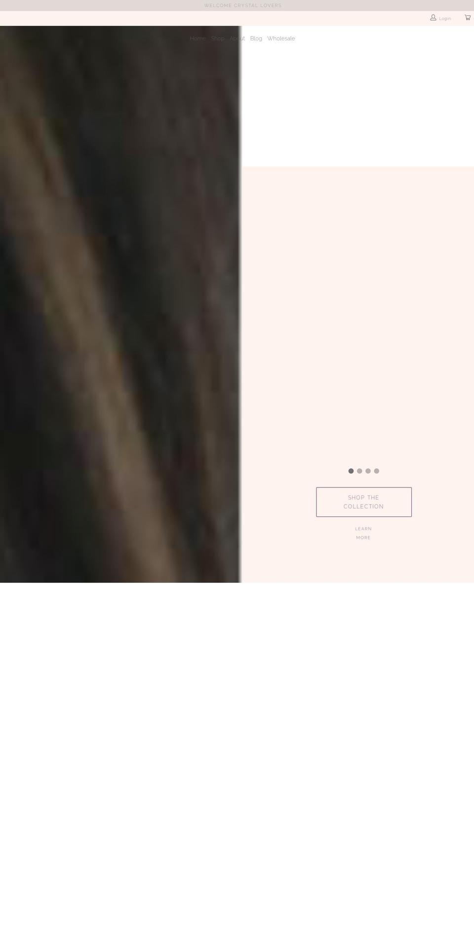 crystalsforhumanity.com — Shopify storefront screenshot