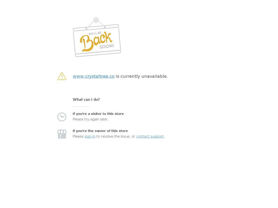 crystaltree.co shopify website screenshot