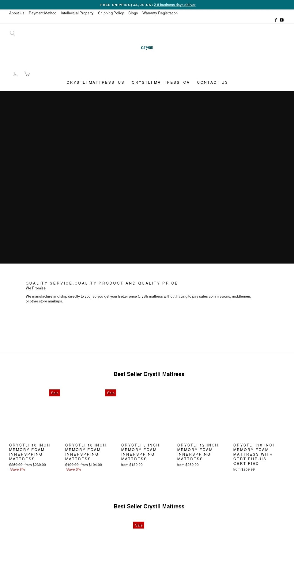 crystli.com shopify website screenshot