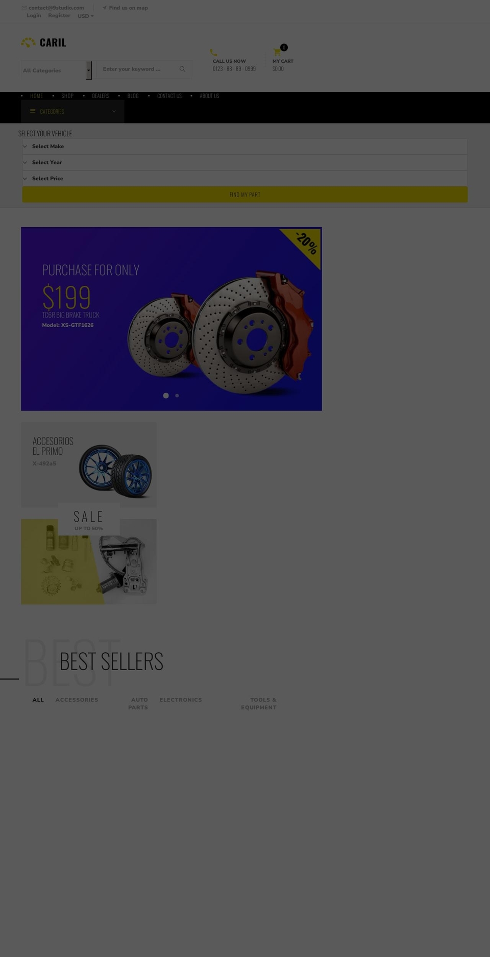 cs-caril.myshopify.com shopify website screenshot