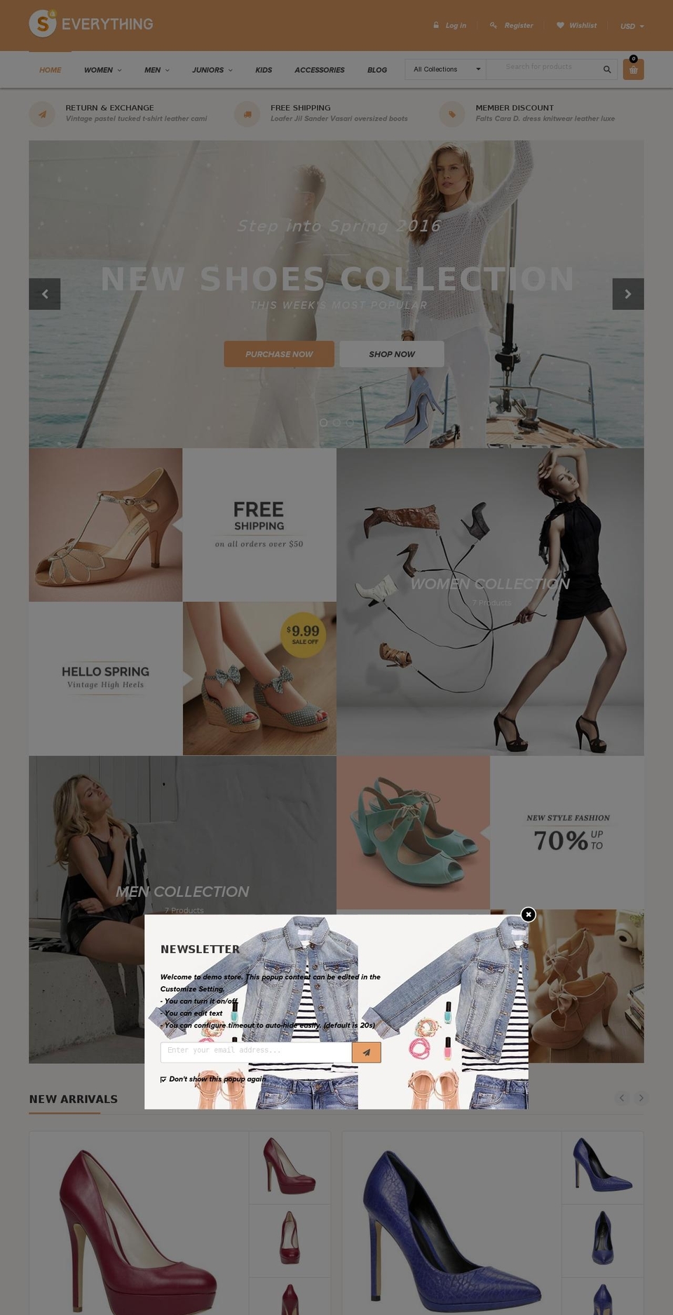 cs-everything-shoes.myshopify.com shopify website screenshot