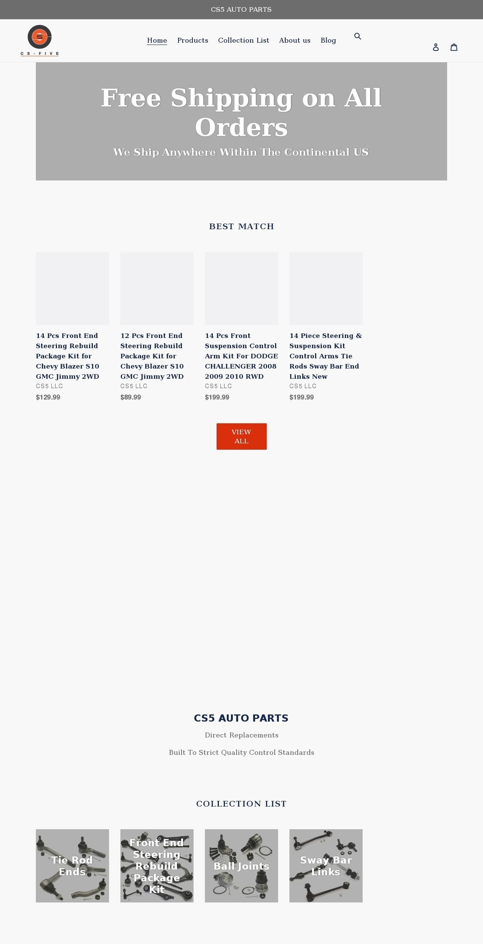 cs5.us shopify website screenshot