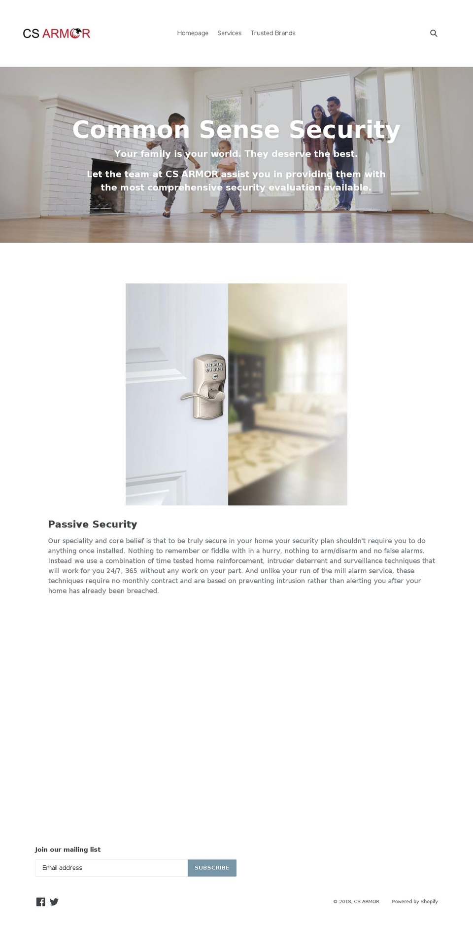 csarmor.com — Shopify storefront screenshot