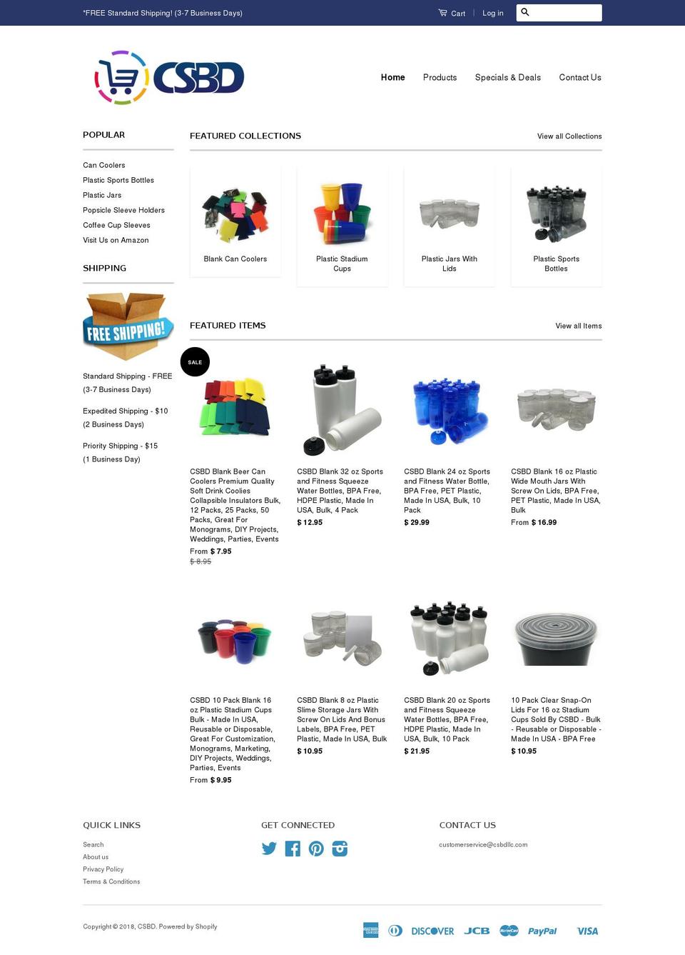 csbdstore.com — Shopify storefront screenshot