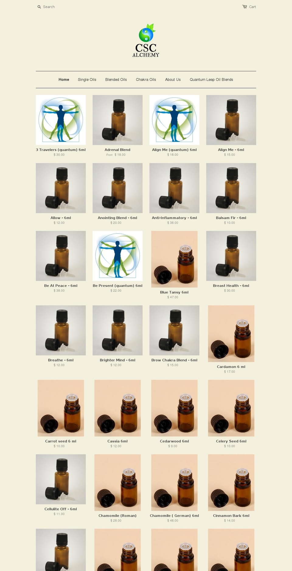 cscalchemy.com — Shopify storefront screenshot