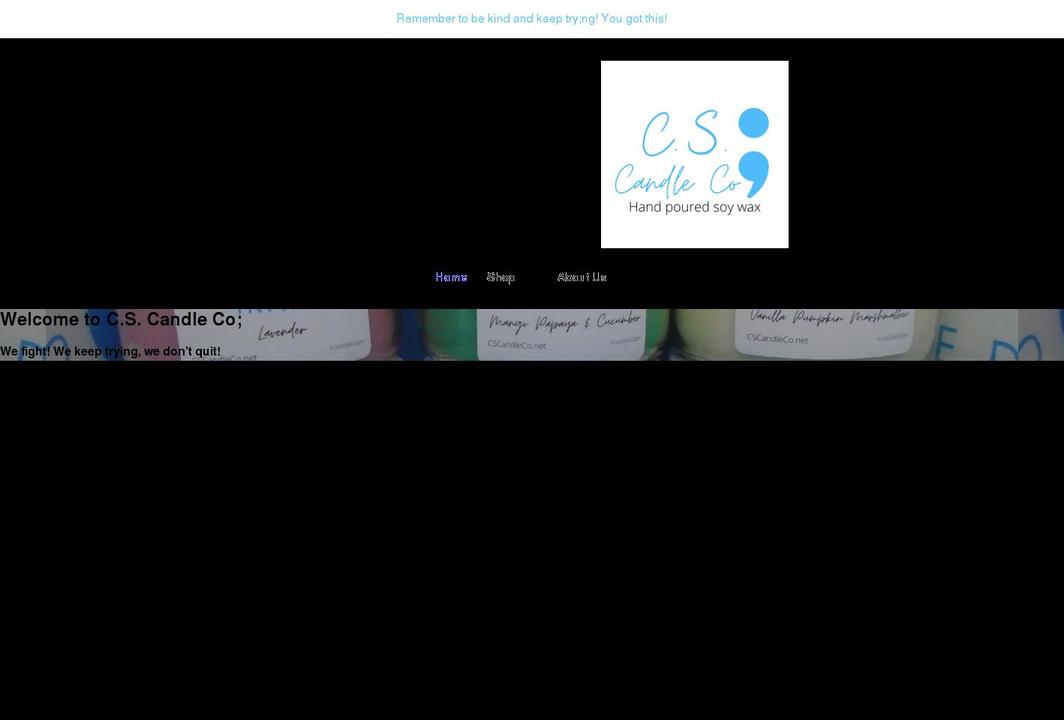 cscandleco.net shopify website screenshot