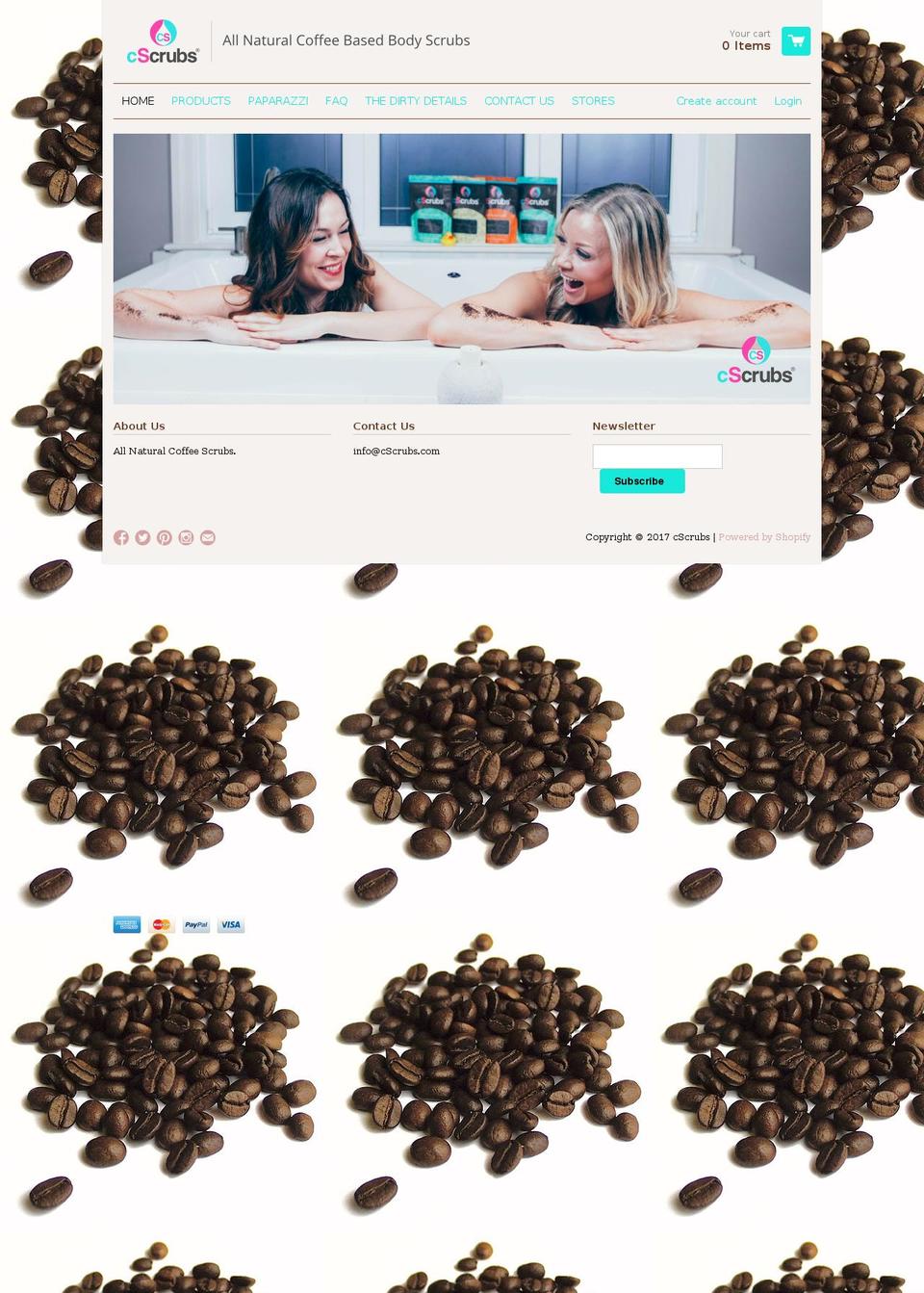 cscrubs.com shopify website screenshot