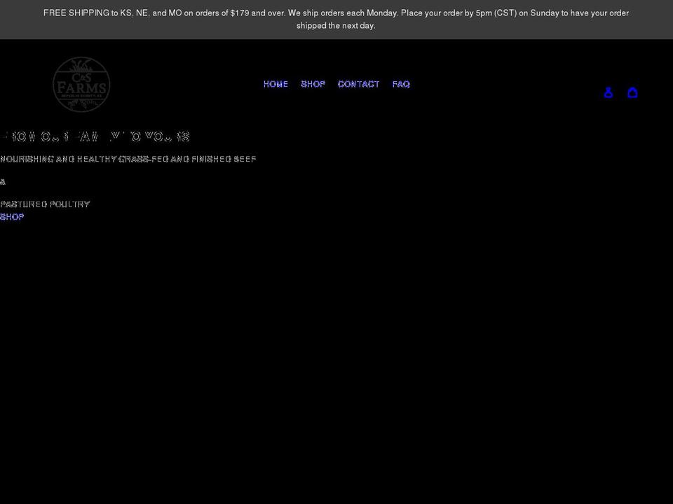 csfarmsllc.com shopify website screenshot