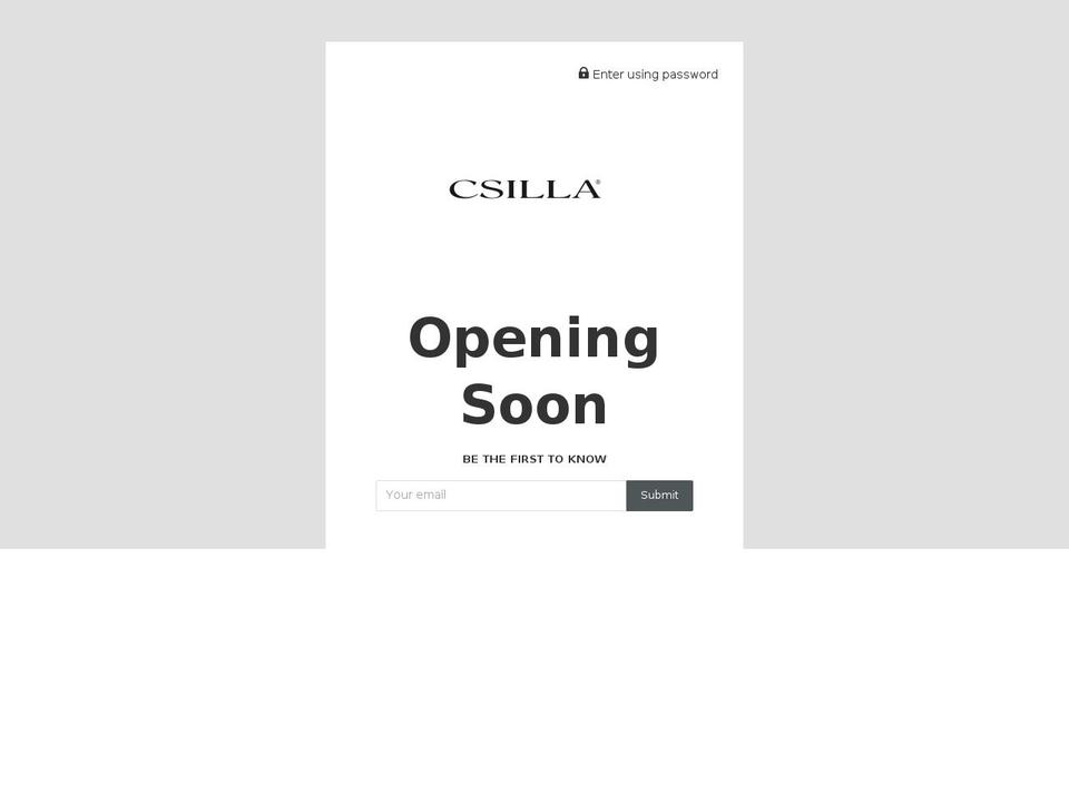 csillajewelry.com shopify website screenshot