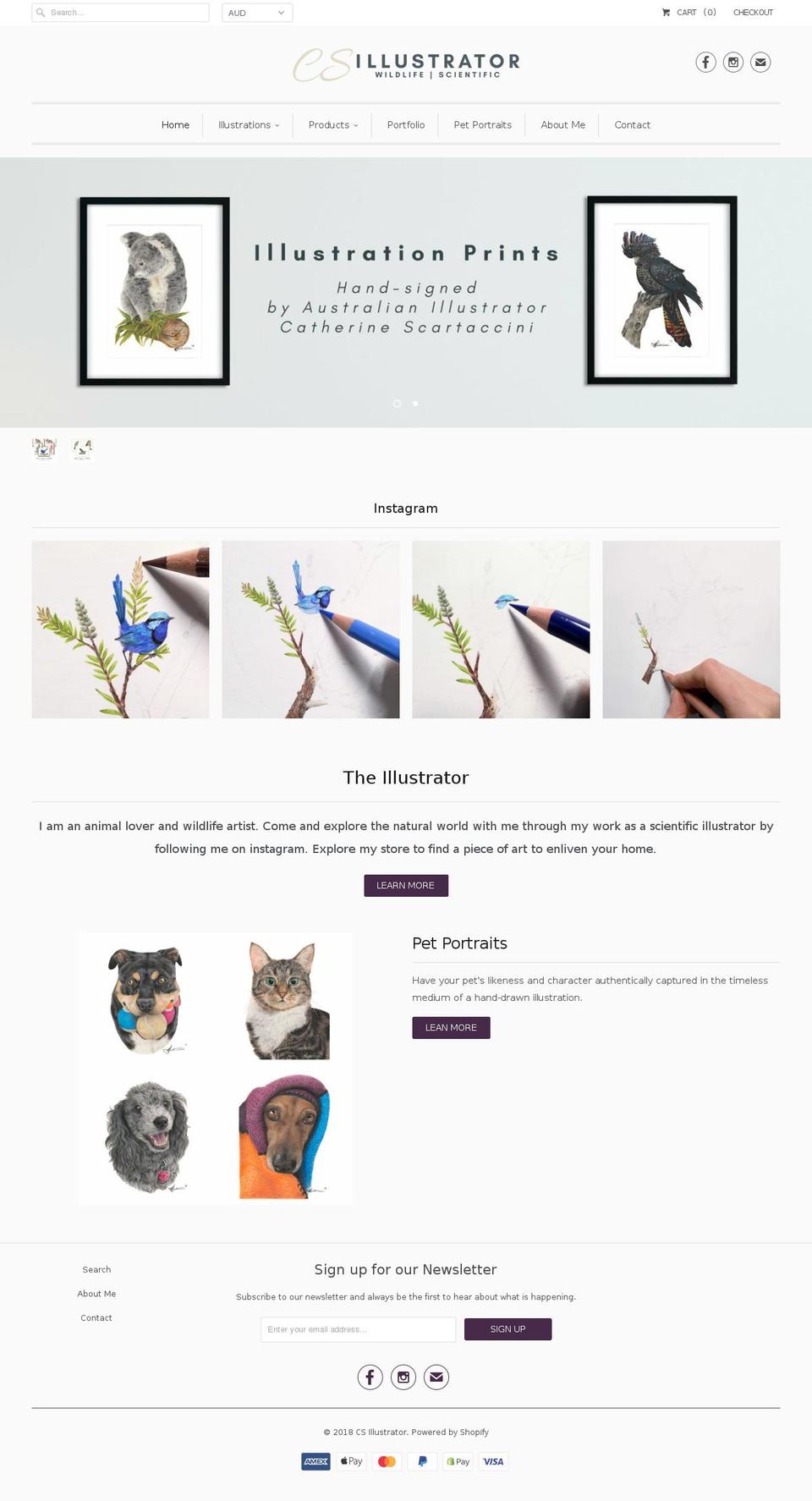 csillustrator.com — Shopify storefront screenshot