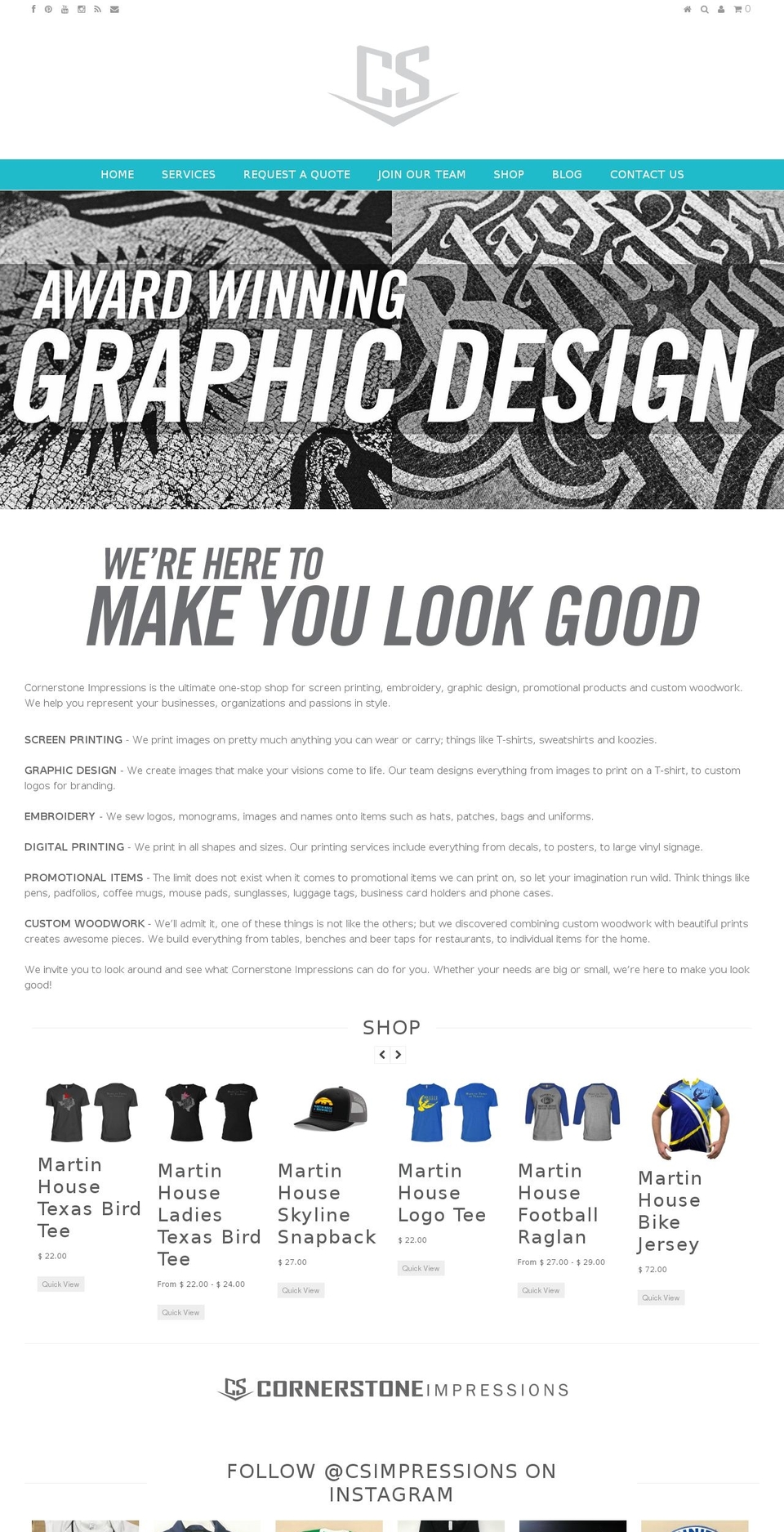 csimpressions.com — Shopify storefront screenshot