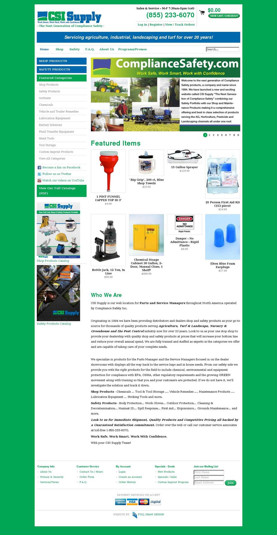 csisupply.net shopify website screenshot