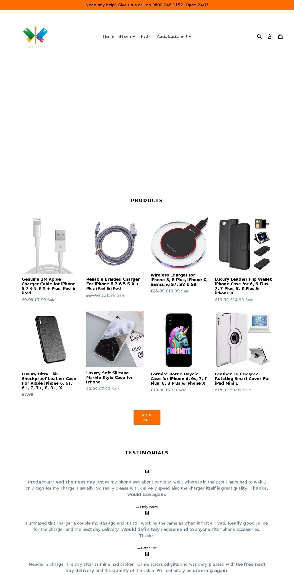 cskgifts.com shopify website screenshot