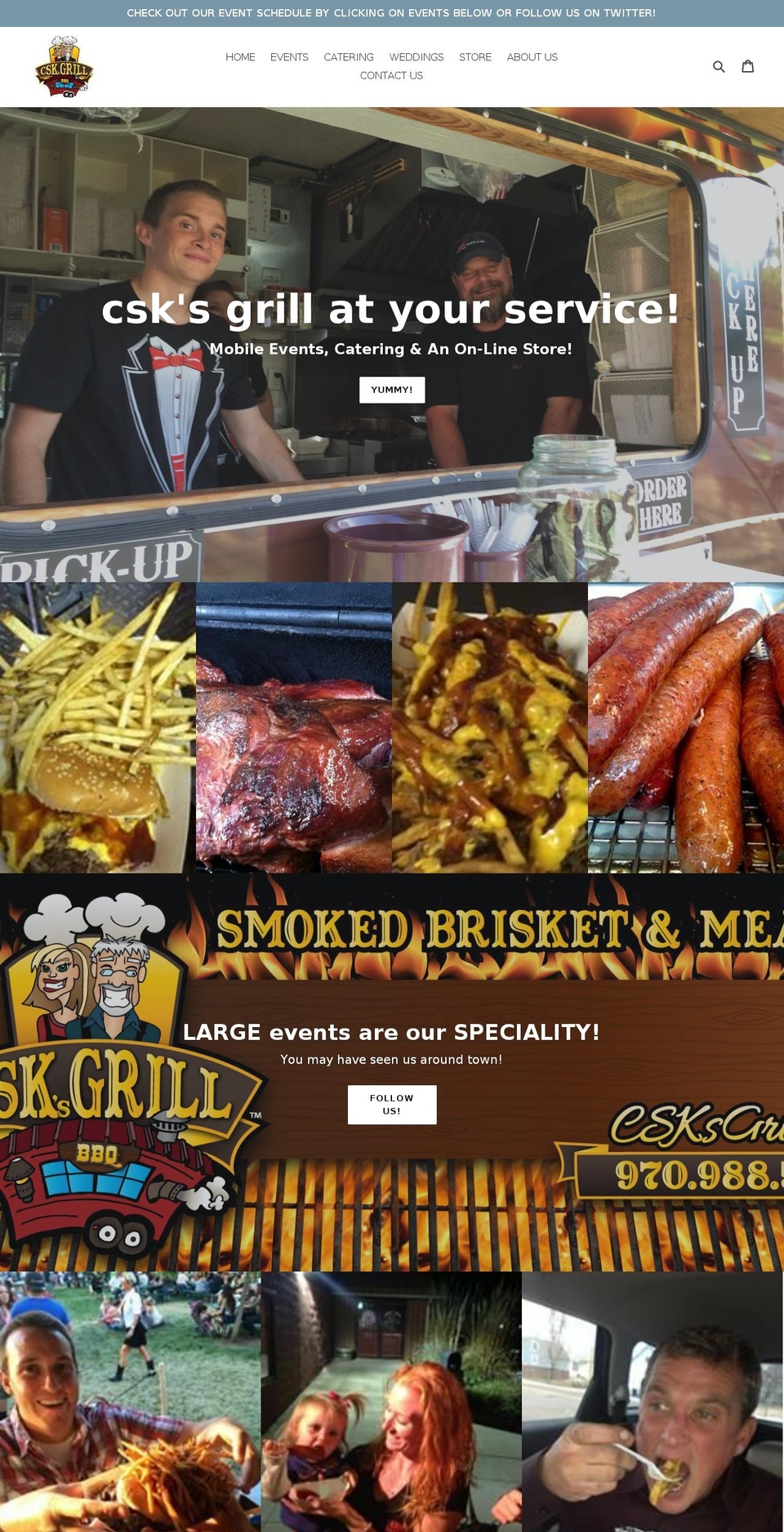 csksgrill.com shopify website screenshot
