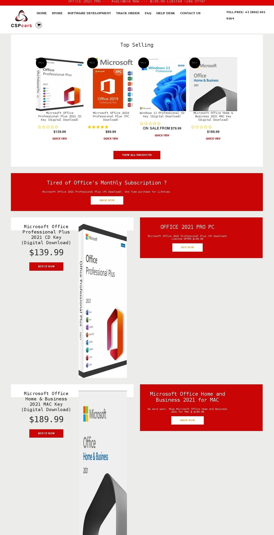 cspcart.com — Shopify storefront screenshot