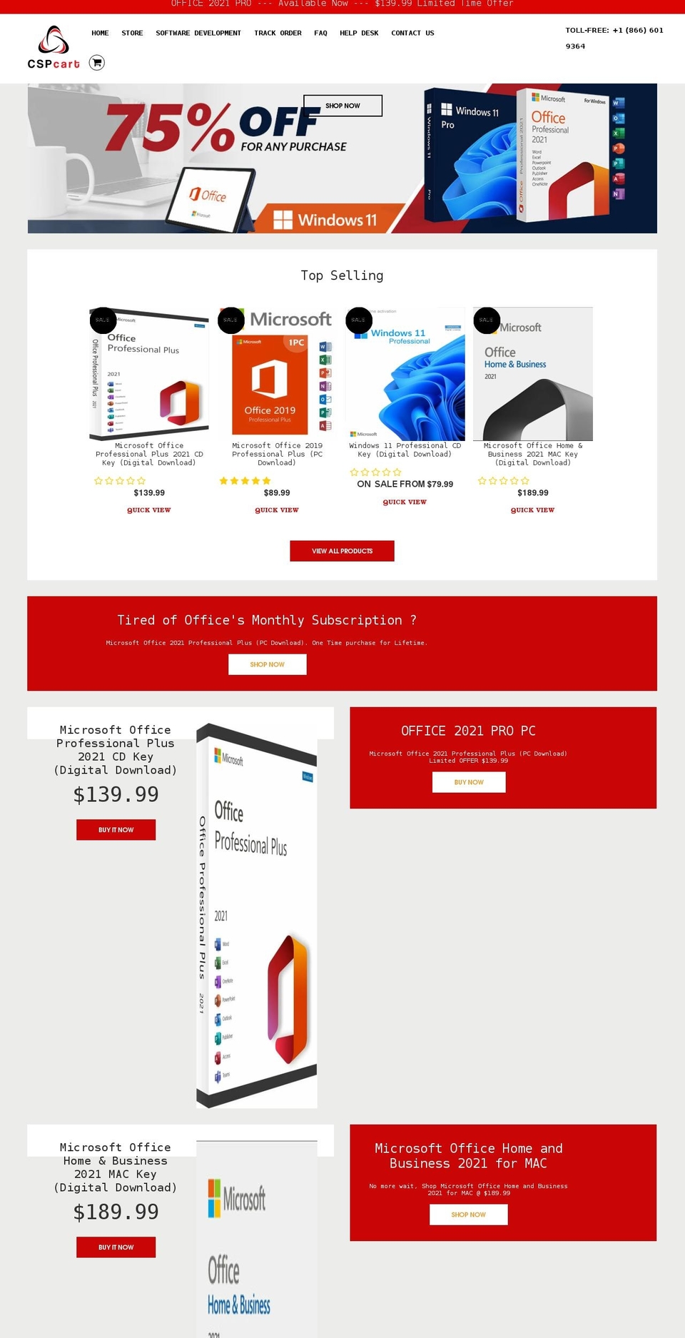 cspcart.net shopify website screenshot