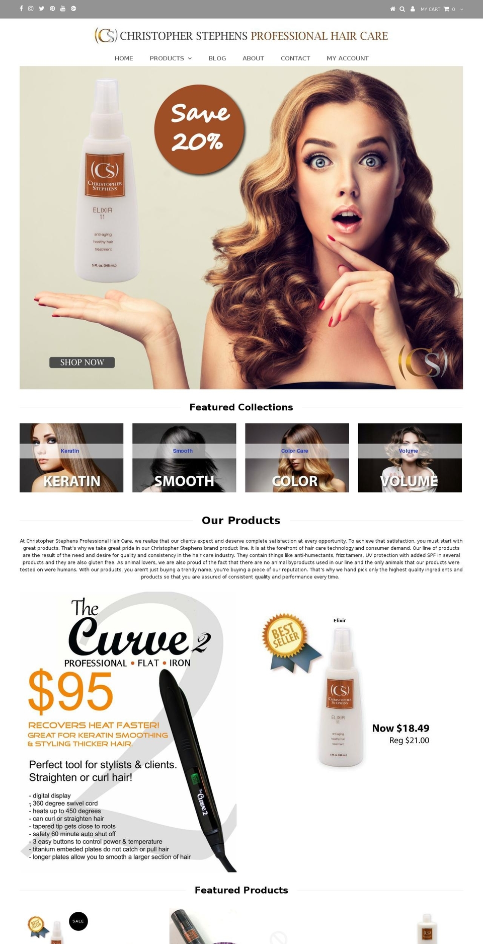 csprofessionalhaircare.com — Shopify storefront screenshot