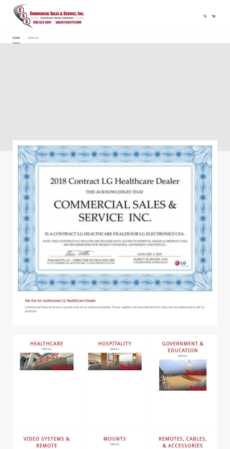 csstvstore.com shopify website screenshot