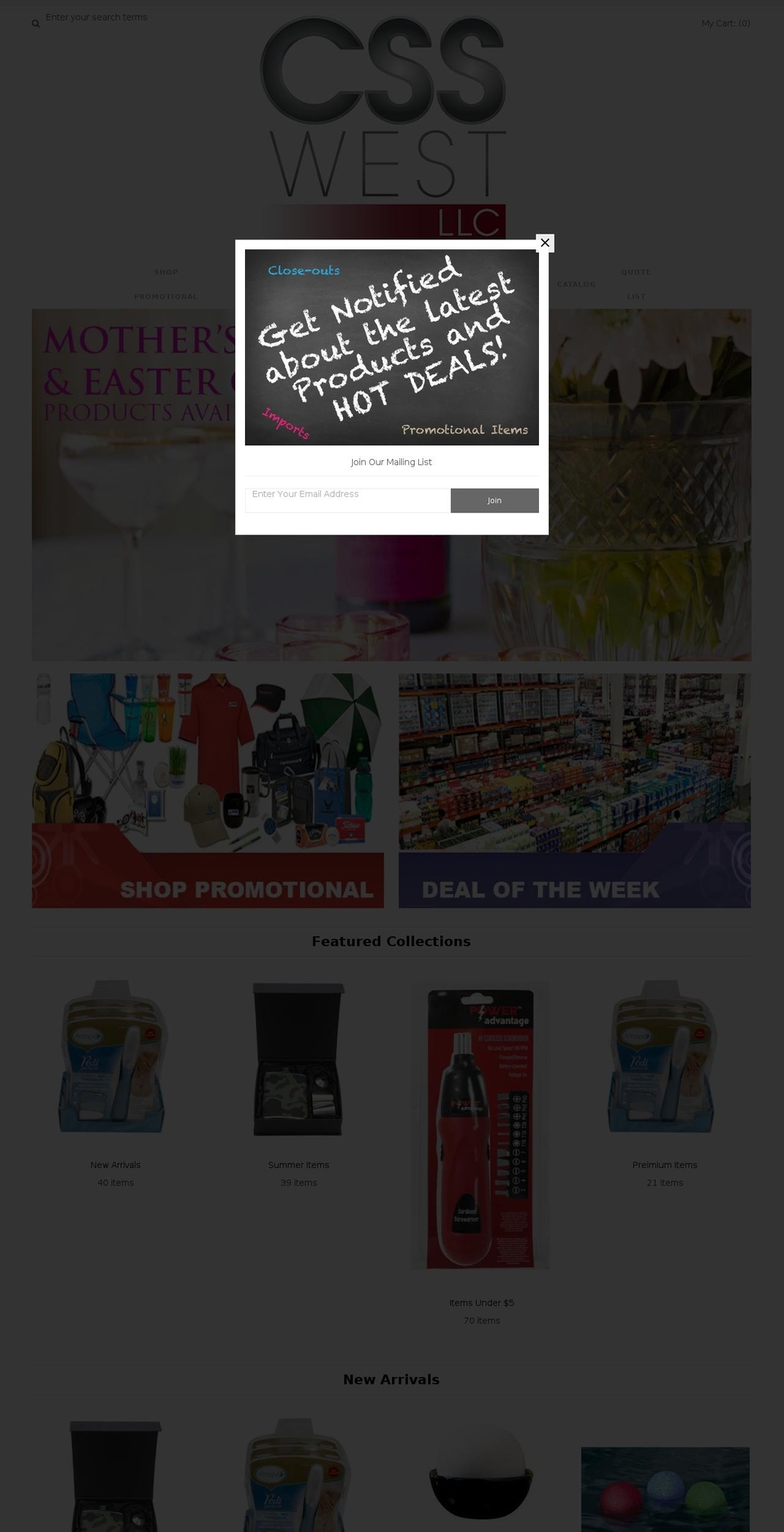 csswestllc.com shopify website screenshot