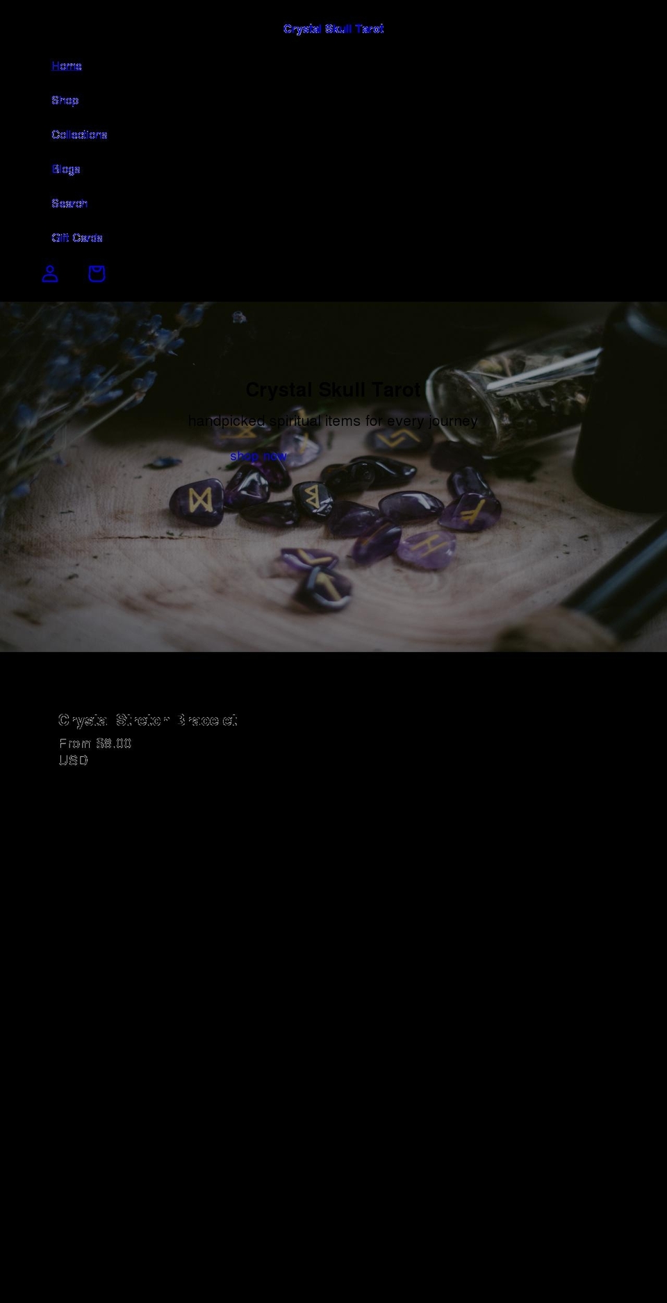 cstarot.com shopify website screenshot