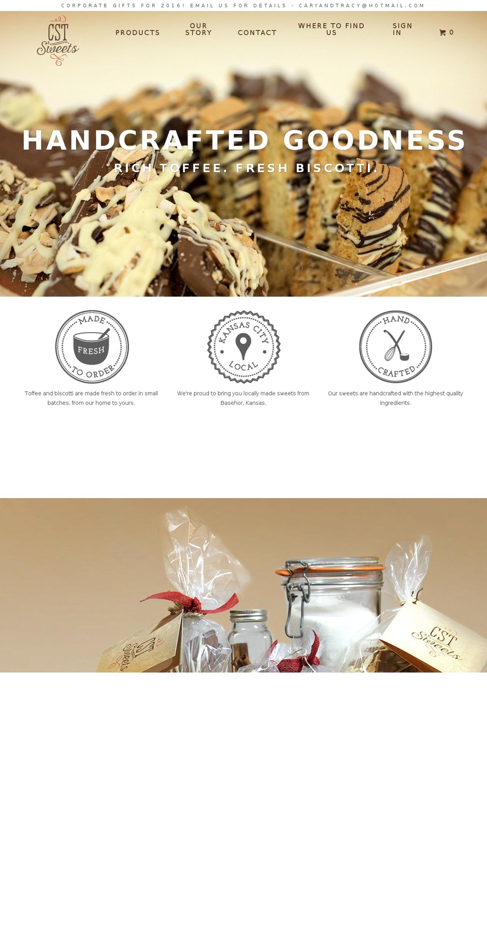 cstsweets.com shopify website screenshot