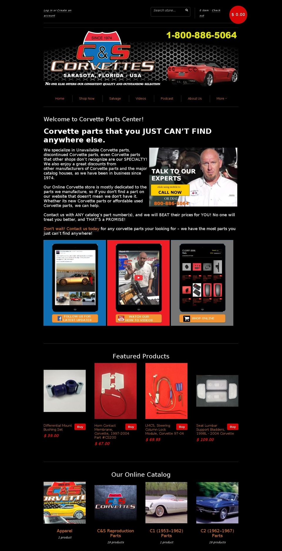 csvette.com — Shopify storefront screenshot