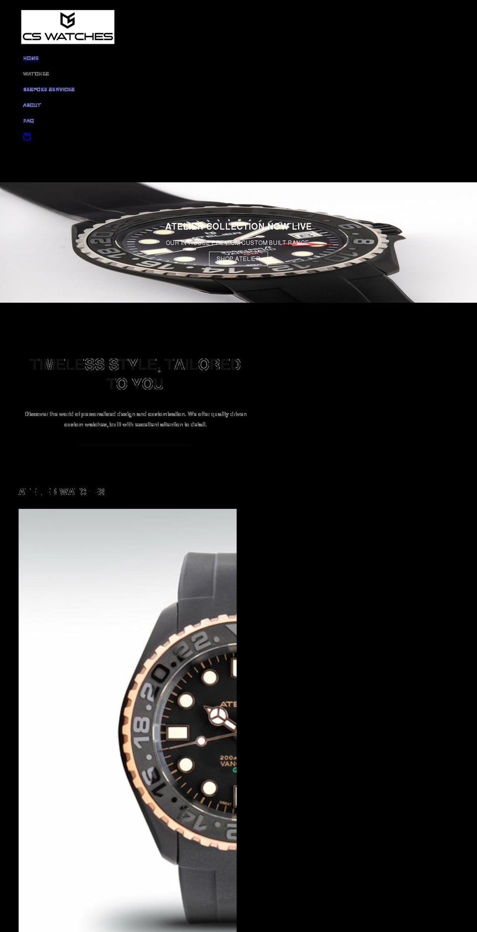 cswatches.com shopify website screenshot