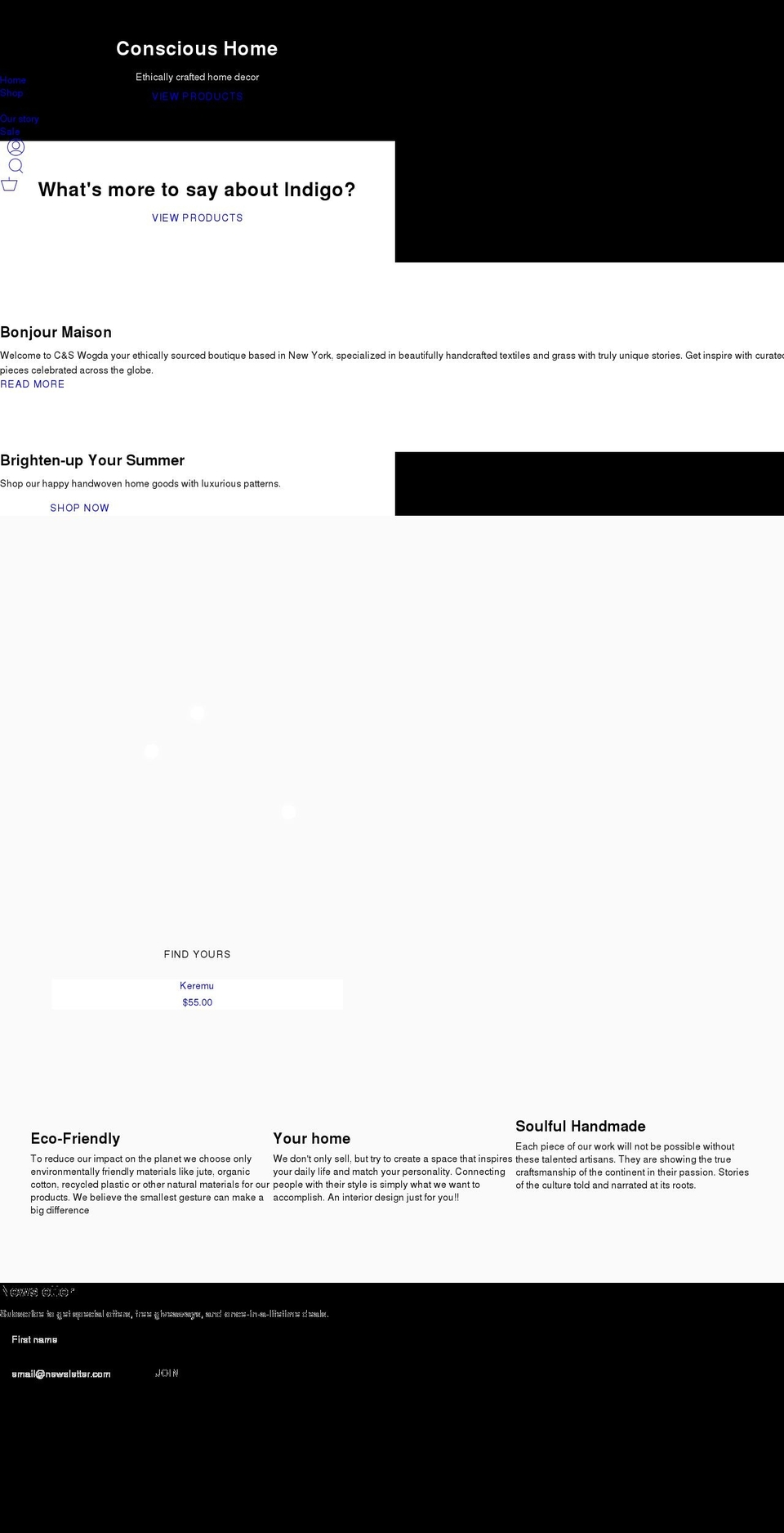 cswogda.com shopify website screenshot
