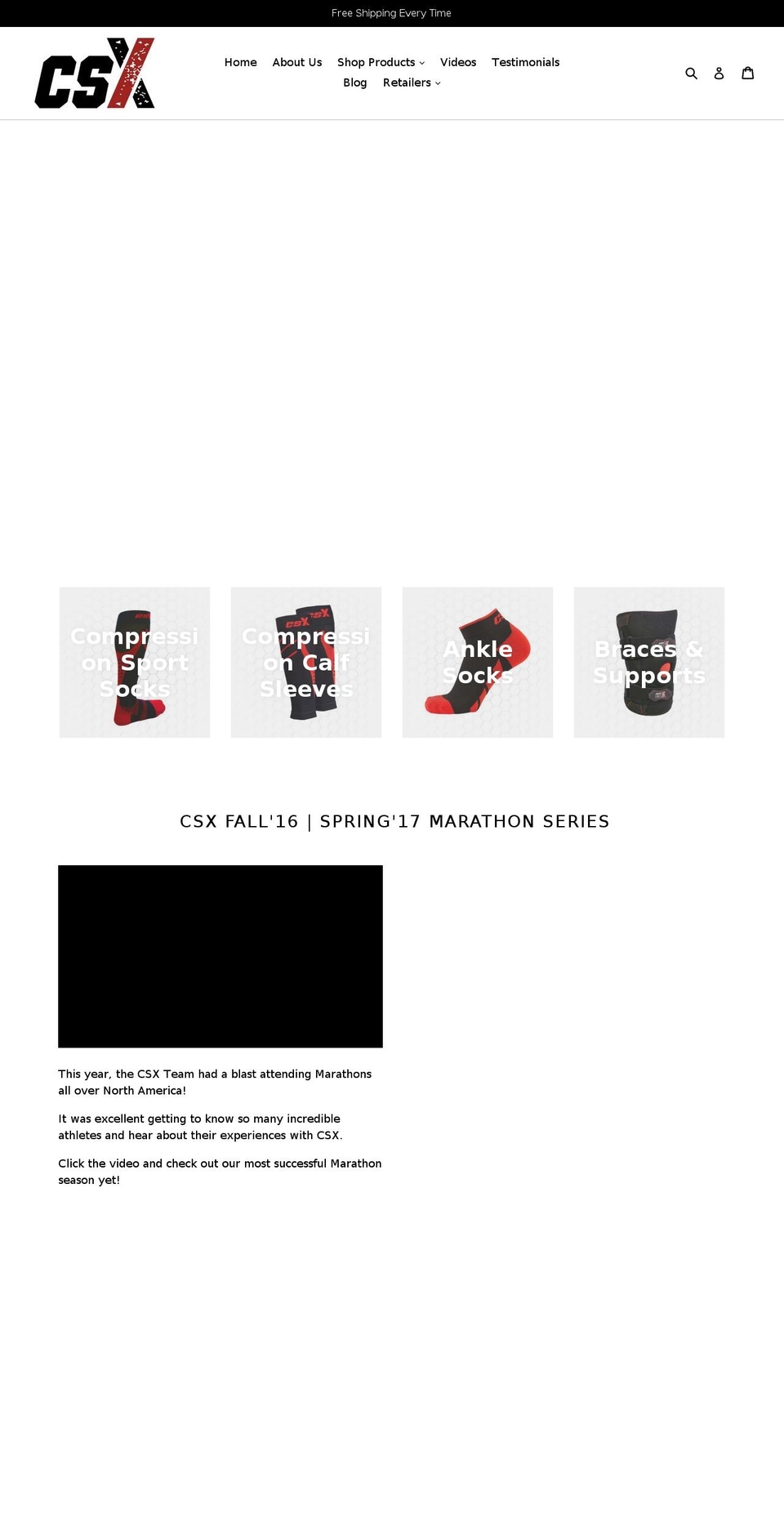 csxsport.com shopify website screenshot